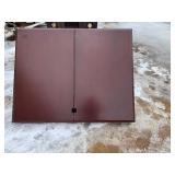 Cabinet Enclosed White Board with Pull Down Projection Screen (60" Wide x 4" Deep x 48" Tall)