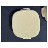 Two Blue Corn Flower Design Corningware bakeware - One Lid