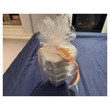 New Set of Four Porcelain Chinese Take-Out Containers