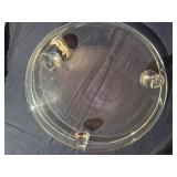 New Shannon Crystal Cake Plate with Cover (made in Poland)