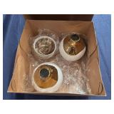 New Porcelain Decanter/Server/Bud Vases with Three Small Bowls