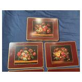 Vintage Pimpernel Cork Backed Placements "Flemish Flowers" - Set of 8