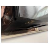 Vintage 20th Century Chinese Black Lacquer Bar with Glass Topper