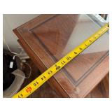 Intricately Carved Chinese Rich Wood Tone Display Stand or Side Table 1980