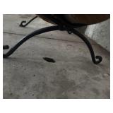 Antique Brass Fireplace Fender, Andiron Set, Fireplace Tool Set, Wrought Iron in Fireplace Log Holder and External Log Holder