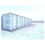 YLEU2524972 // 40 Ft High Cube Sea Container with 4 Sets of Side Doors