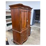 Thomasville Solid Wood Armoire with Drawers and Shelves, 72in x 42in x 24in