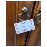 Thomasville Solid Wood Armoire with Drawers and Shelves, 72in x 42in x 24in