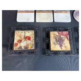 Wine Theme Kitchen Set with Waring Electric Wine Opener, Coasters, and Decorative Trivets