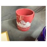 St. Louis Art and Collectibles Set with Framed Prints, Mugs, and Carlisle Stoneware Pitcher