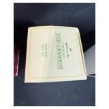 Hallmark Holiday Ornament Collection with Keepsake Angels and Grandson Satin Ball