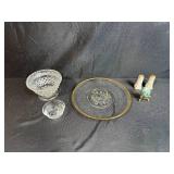 Eclectic Collection of Glassware and Decorative Table Items