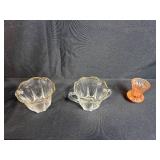 Vintage Mixed Lot of Glassware, Plates, and Metal Trays