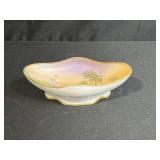 Hand Painted Nippon Porcelain Bowl with Palm Tree Scene