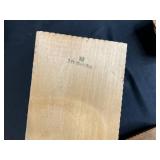 Collection of 4 Antique Pyrography Wooden Boxes and Framed Motto