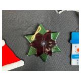 Vintage Evergleam 2 Ft Aluminum Christmas Tree with Box and Handmade Ornaments