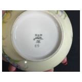 Pair of Hand Painted Porcelain Hair Receiver Jars, B & Co France and Turin Bavaria