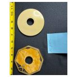 Set of 4 Vintage Art Deco Plastic Hair Receivers