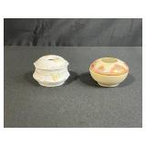 Pair of Vintage Porcelain Hair Receivers Made in Germany
