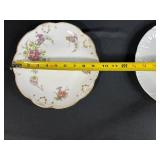 Set of 3 Antique Porcelain Plates - Royal Cauldon, Limoges, Bareuther