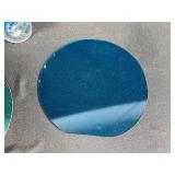 Assorted Fused Art Glass Pieces Including Vase, Rounds, and Sculpted Forms