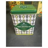 Collection of 7 Decorative Vintage Tin Tea Canisters