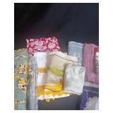 Assorted Vintage Table Linens and Embroidered Napkins Lot