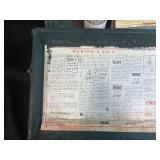 Vintage Showcard Sign Lettering Kit with Stencils and Case