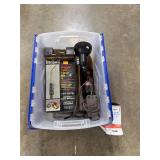 Box of Welding and Workshop Equipment with BernzOmatic Oxygen Tote Torch Kit and Accessories