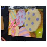 Holiday and Gift Assorted Lot with Santa Ornament, Tin, Gift Bags, and Cards