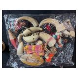 Vintage Goebel Figurine, Westward Look Resort Ashtray, and Wooden Toy Lot