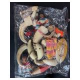 Vintage Goebel Figurine, Westward Look Resort Ashtray, and Wooden Toy Lot