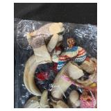 Vintage Goebel Figurine, Westward Look Resort Ashtray, and Wooden Toy Lot