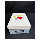 Collection of Assorted Craft Beads and Plastic Rings with Storage Box