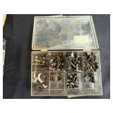 Large Assorted Hardware Lot with Screws, Bolts, Nuts and Fasteners in Organizers