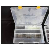 Set of 4 Hardware Organizers with Assorted Nails, Screws, and Fasteners