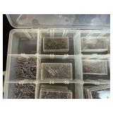 Set of 4 Hardware Organizers with Assorted Nails, Screws, and Fasteners