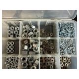 Set of 3 Organizer Boxes with Assorted Nuts, Bolts, and Washers