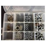 Set of 3 Organizer Boxes with Assorted Nuts, Bolts, and Washers