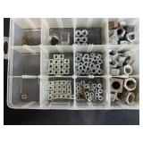 Set of 3 Organizer Boxes with Assorted Nuts, Bolts, and Washers