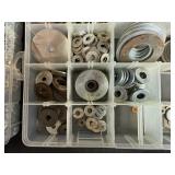 Set of 3 Organizer Boxes with Assorted Nuts, Bolts, and Washers