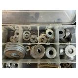 Set of 3 Organizer Boxes with Assorted Nuts, Bolts, and Washers