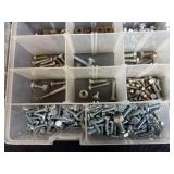 Set of 3 Organizer Boxes with Assorted Nuts, Bolts, and Washers