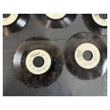 Vintage 45 RPM Vinyl Record Collection Most with Sleeves in Cardboard Box