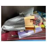 Assorted Board Game Pieces, Tiles, Racks, and Game Boards Collection