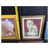 Collection of 8 Framed Artwork Prints and Wall Decor