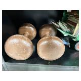 Buddy L Express Line Vintage Toy Truck, Books, and 20lb Dumbbells Set