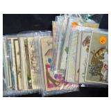 Large Collection of Vintage Postcards and Antique Advertising Cards