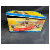 Lot of 2 Vintage Metal Lunch Boxes Roy Rogers and Lassie with Toys