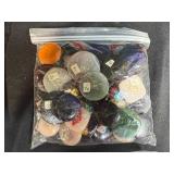 Collection of Sewing Buttons and Craft Doll Eyes in 4 Assorted Bags